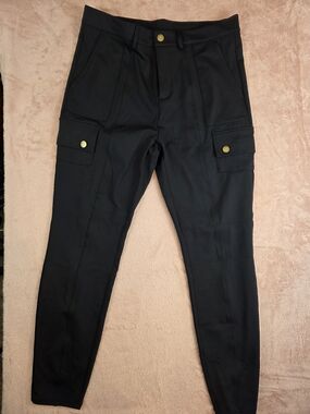 Halara Black Cargo Tapered Pants
